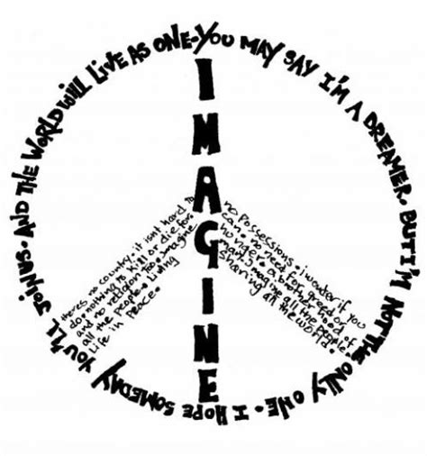 John Lennon Imagine Quote Tattoo Peace Quotes Peace Peace And Love