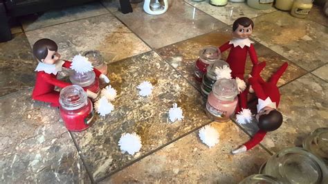 Elf On The Shelf Have A Snowball Fight Youtube