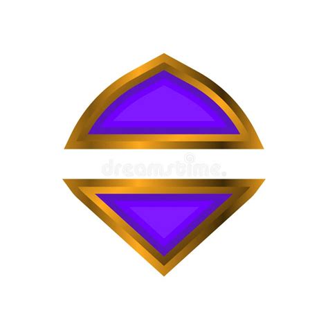 Vector Illustration Purple Gold Badge Luxury Elegant Can Be Used For