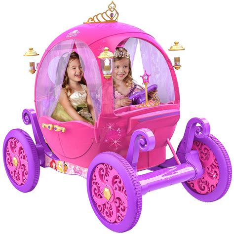 New Disney Princess Pink Carriage Electric Car Toy Hunts