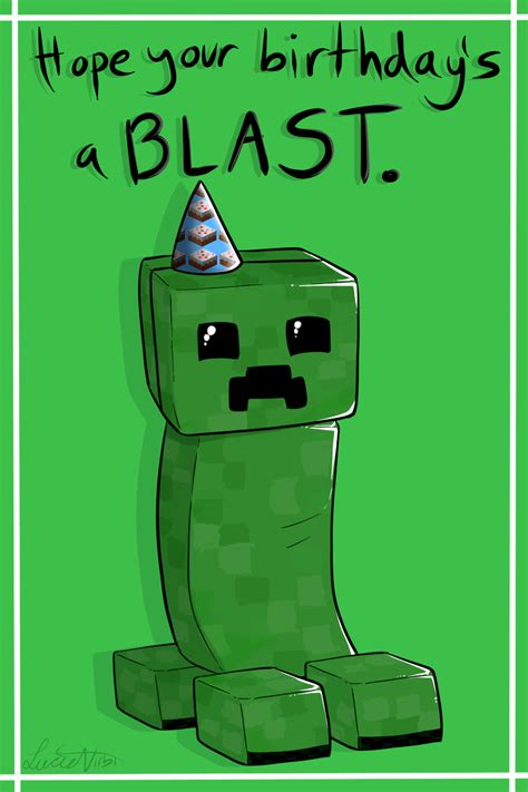 When you're ready you can print the card. Creeper Birthday Card by Lucieniibi on deviantART ...