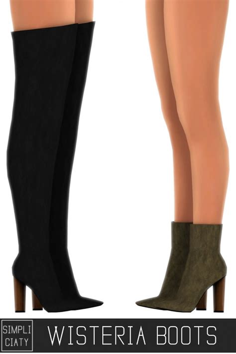 Simpliciaty Wisteria Boots Sims 4 Downloads