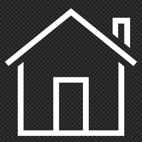 House Line White Icon Citypng