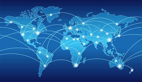 Seamless map of the global network system. 376072 Vector Art at Vecteezy
