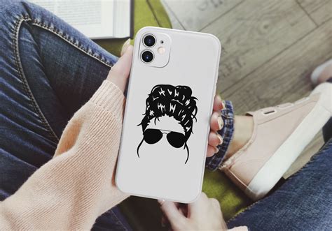 This free svg cut file comes in a single zip file with the following file formats: Free Messy Bun With Sunglasses SVG - CALUYA DESIGN