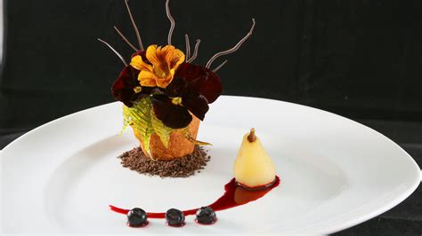 Achieve astounding effects & flavors to wow your prettily presenting your desserts is a cooking technique that makes for a pleasing visual feast creating plated desserts with a pleasing palette can be tricky; dessert | food art | Pinterest | Plating techniques ...