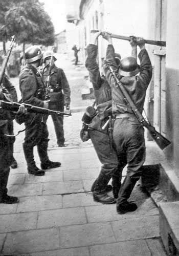 German Troops Forcing Entry Into A Building Western Poland Sep 1939