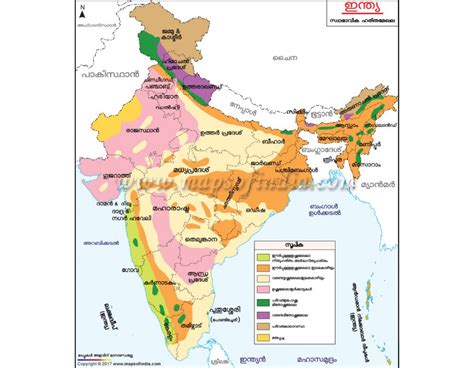 India is located in southern asia. Buy India Natural Vegetation Map Malayalam