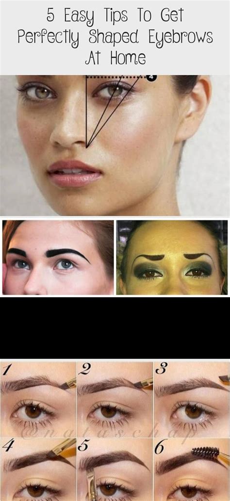 5 Easy Tips To Get Perfectly Shaped Eyebrows At Home Eyebrows