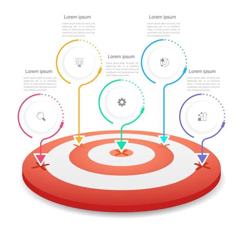 Leader Goals Infographic Chart Design Template Abstract Infochart With