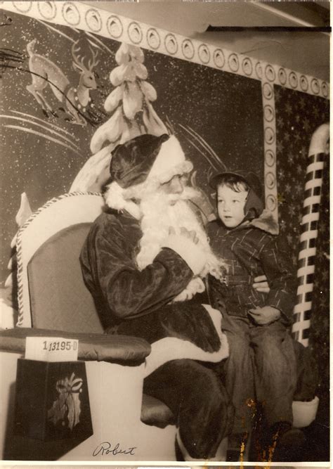 My Brother Sitting On Santas Lap Christmas 1956 The Good Old Days