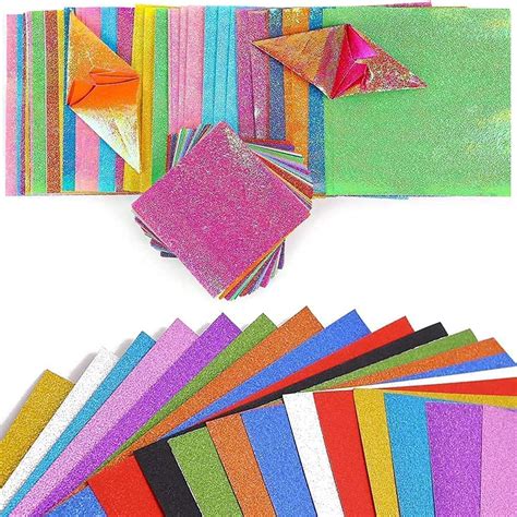 Bigotters Glitter Cardstock Paper And Origami Paper 20