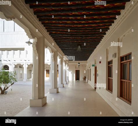 Courtyard Corridor Radwani House Doha Qatar Architect John Mcaslan