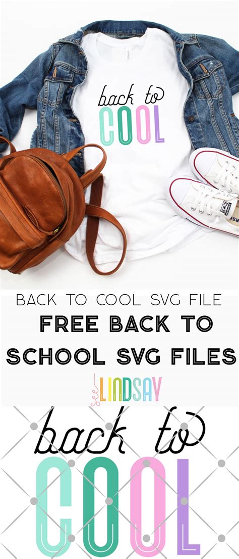 First Day Of School Shirt Back To Cool Svg File Seelindsay