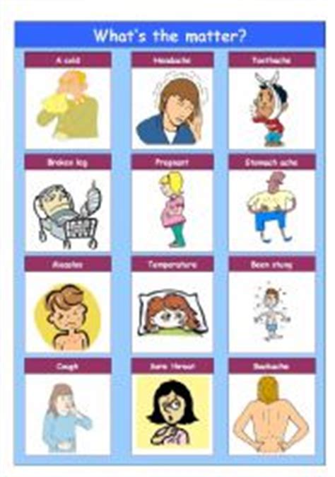 Listen to the video to hear the correct pronunciation—in american. What´s the matter? - ESL worksheet by stainboy76