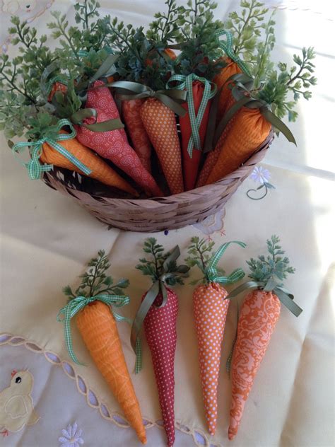 Fabric Carrots Easter Decoration Setr Of 5 By BRscloset On Etsy