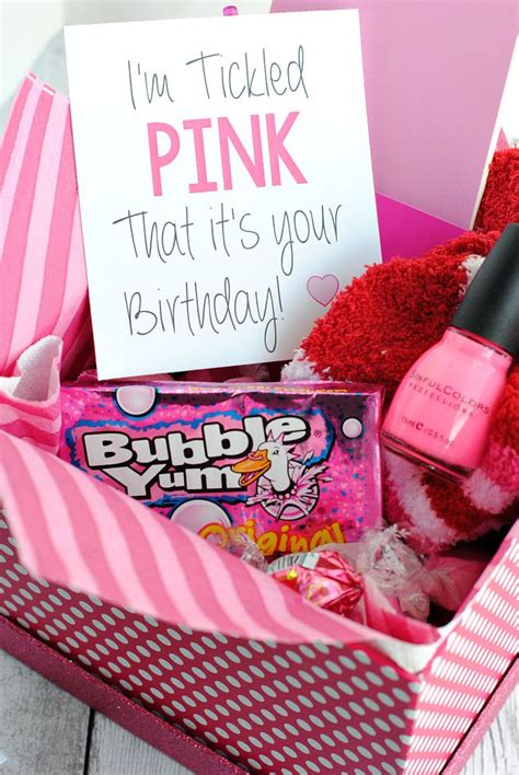 Creative ideas for best friend birthday gift. Tickled Pink Gift Idea | Tickled pink gift, Unique ...