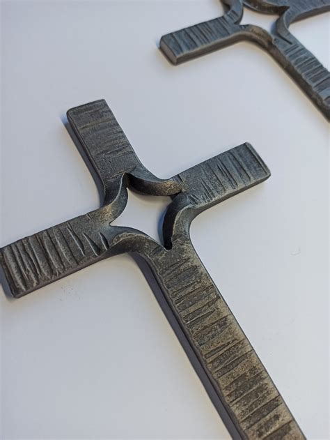 Forged Cross Custom Metal Cross Hand Made Iron Cross Hand Etsy