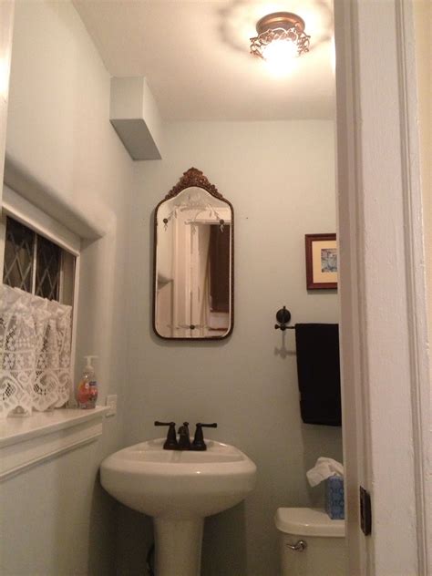Etched mirror in Powder Room | Etched mirror, Bathroom ...