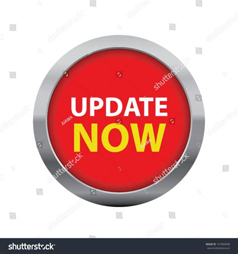 Update Now Red Icon Vector Stock Vector Royalty Free 147960098