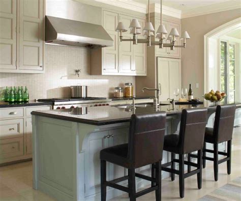 Portable kitchen islands that could be used where a big island will not this kitchen island with built in seating adds to the overall functionality and aesthetic appeal of the kitchen. One Wall Kitchen Designs With An Island Of worthy August ...