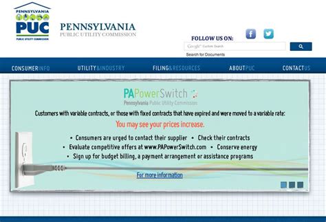 Pennsylvania Public Utility Commission Utility Services Public