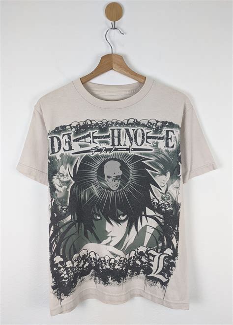 Death Note By Shonen Jump L Ryuk Light Yagami Anime Shirt Bidstitch