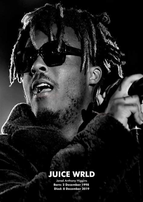 Juice Wrld Tribute Poster 4 American Rapper 2 December Etsy