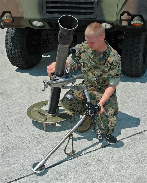M252 Mortar This Marine Corps Private Checks Out His M252 Flickr