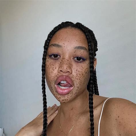 Salem On Instagram “first” Black Girls With Freckles Freckles Girl Beautiful Dark Skinned