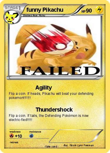 Pokémon Funny Pikachu 10 10 Agility My Pokemon Card