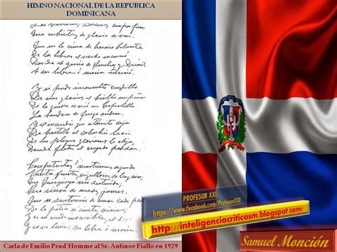 Inteligenciacriticasm Nuestra Patria Y Sus SÍmbolos Himno Nacional Dominicano