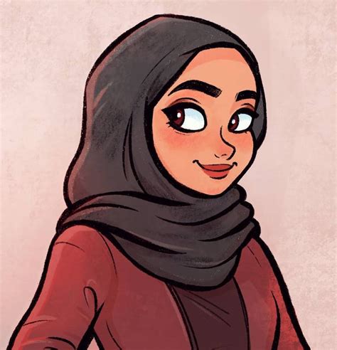 Hijab Cartoon Pfp ~ Aesthetic Black Girl Cartoon Icons Exchrisnge