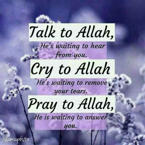 Pray To Allah And He Will Answer Your Prayers Islamic Quotes