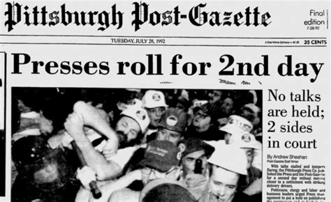 Could The Post Gazette Strike Mark The End Of A Printed Newspaper