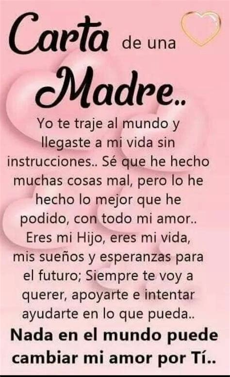 11 Ideas De Carta Para Un Hijo Frases De Mami Citas Célebres De