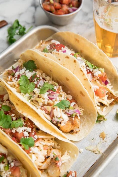 Easy Fish Tacos With Slaw And Chipotle Sauce 40 Aprons