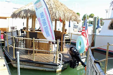 floating tiki bar clearwater colorful clearwater