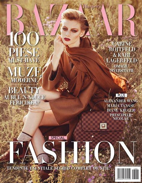 Harpers Bazaar Magazine Cover Romania September 2013 Fashion