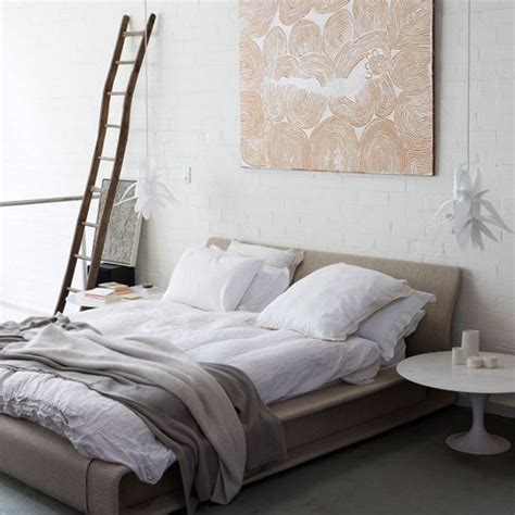 Enter Rustic In Your Bedroom Wall Of White Bricks For Warm Ambience