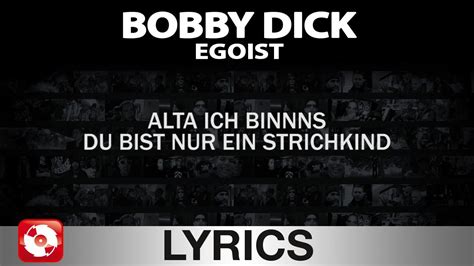 Bobby Dick Egoist Aggrotv Lyrics Karaoke Official Version Youtube