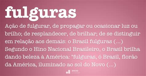 Significado Da Palavra Fulguras No Hino Nacional