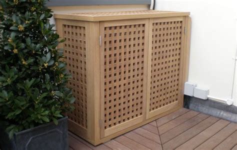 But with the help of these covers, you can at least maintain the quality of air. Iroko Cover; The Garden Trellis Company | Air conditioner ...