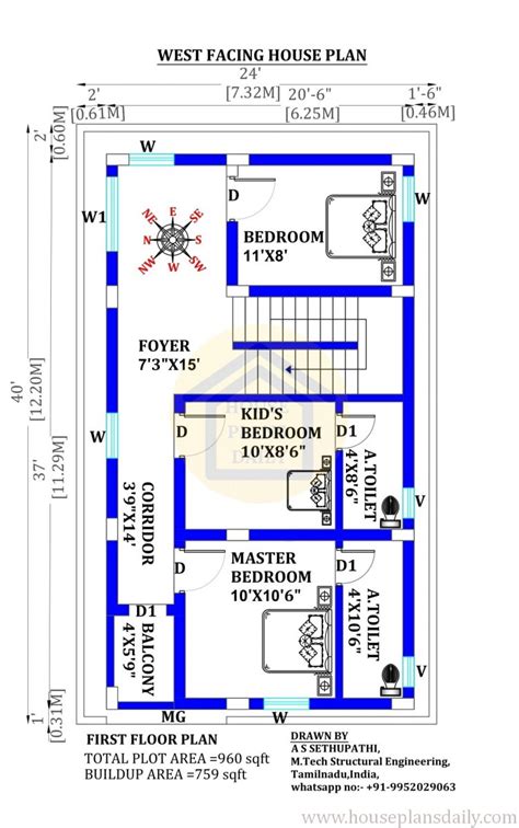 3bhk Duplex House House Plan With Car Parking House Plan And