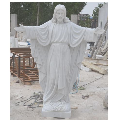 Welcoming Christ Carved Marble Statue M 1447