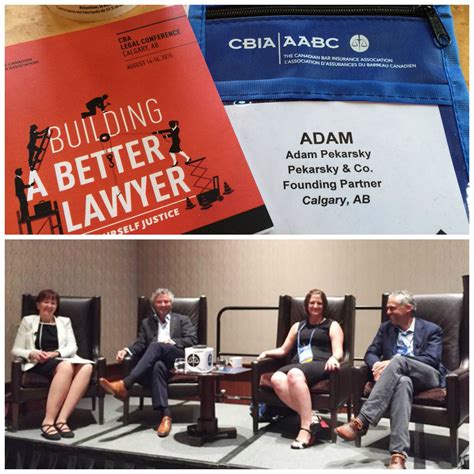 Canadian Bar Associations Legal Conference Calgary August 2015