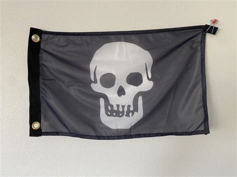 12x18 Pirate Jolly Roger Flag Boat Flag New Etsy