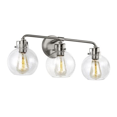 Home hardware's got you covered. Hinley Seeded Glass Vanity Light - 3 Light | Glass vanity ...