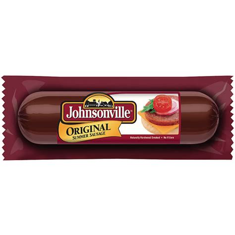 Johnsonville Original Summer Sausage 9oz Chub 101434 Hot Dogs