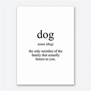 Dog Meaning Print Art Print Fast Shipping Fy